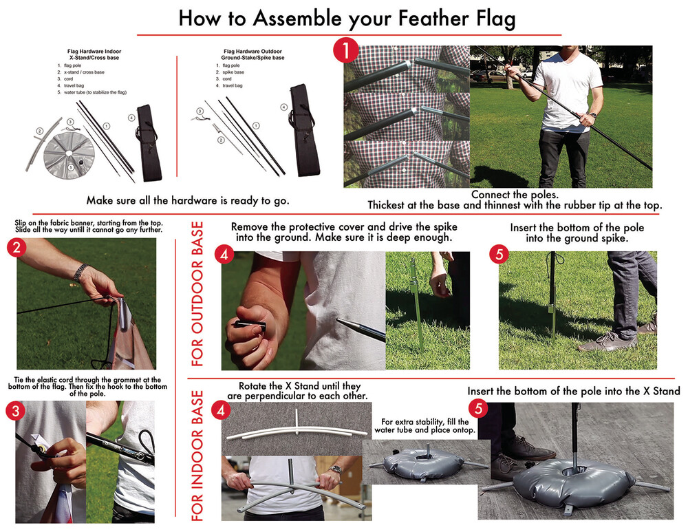 Flag Assembly is Quick and Easy