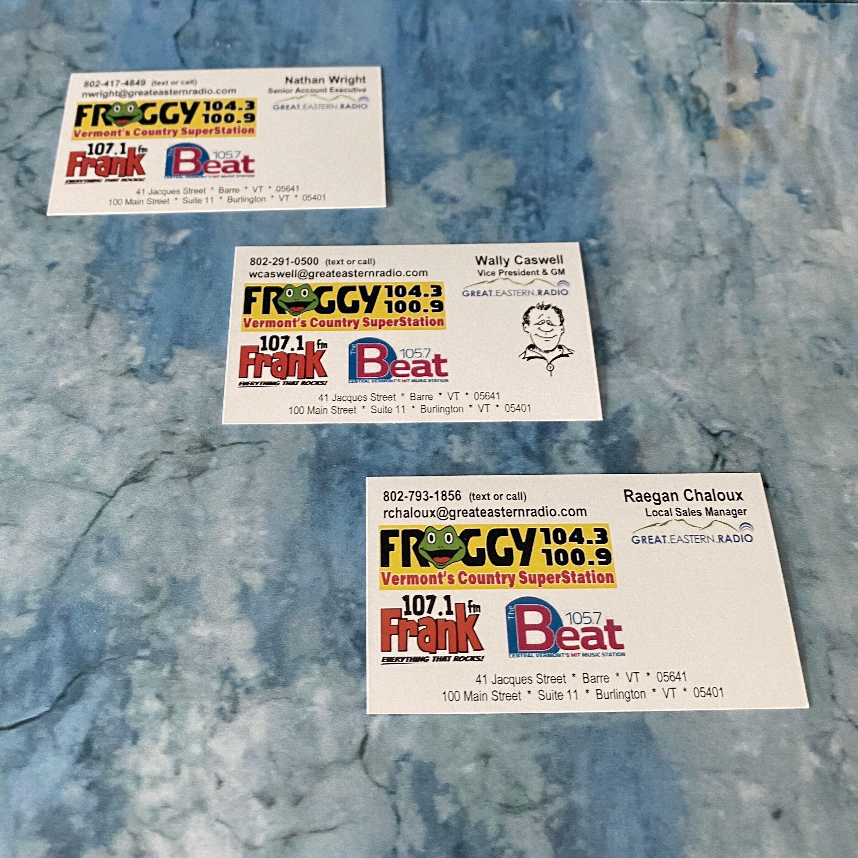 Business card printing for Great Eastern Radio